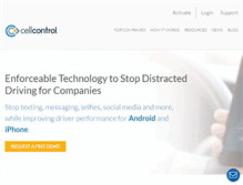 Tablet Screenshot of cellcontrol.com